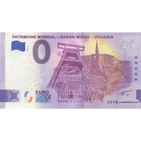 Must-Have Billet souvenir - 59 - Patrimoine mondial - Bassin minier - Douaisis - 2022-2