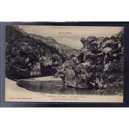Tendance Carte postale 48 - Gorges du Tarn - La Roche Percee - un des sites remarquables des Gorge...