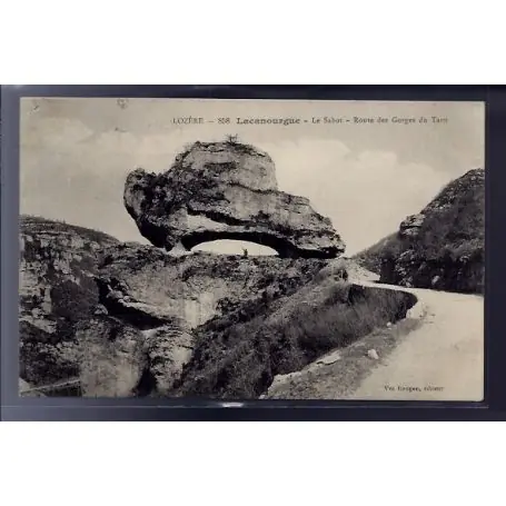 Vente Flash Carte postale 48 - Lacanourgue - le Sabot - Route des Gorges du Tarn - Voyage - Dos divis...