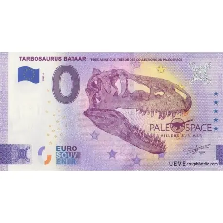 Billet souvenir - 14 - Tarbosaurus Bataar - 2023-1 Gros Lot