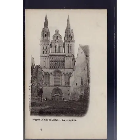 Carte postale 49 - Angers - La cathedrale - Non voyage - Dos non divise... Meilleur Choix