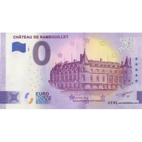 Billet souvenir - 78 - Château de Rambouillet - 2023-1 Dernier Modèle