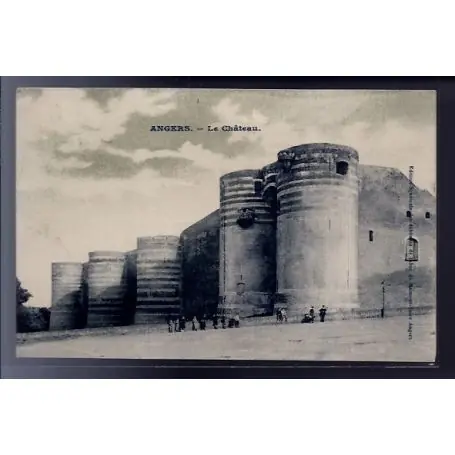 Carte postale 49 - Angers - Le chateau - Non voyage - Dos divise... Nouveauté