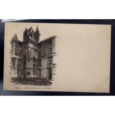 Carte postale 49 - Angers - Le logis Barrault - Non voyage - Dos non divise... Authentique