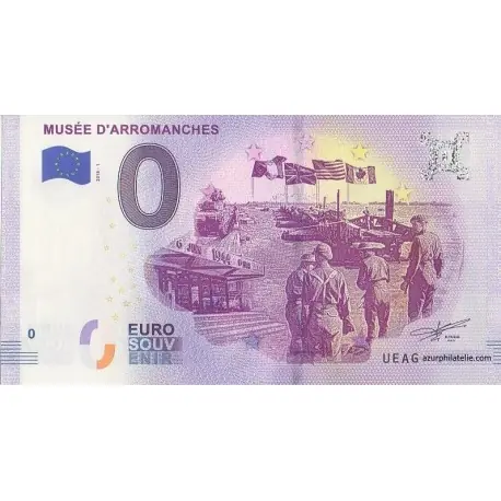 Livraison Mondiale Billet souvenir - 14 - Musée d'Arromanches - 2019-2