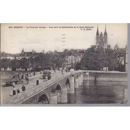 Carte postale 49 - Angers - Pont de Verdun - Animee Acheter En Ligne