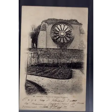 Solde Carte postale 49 - Angers - Ruines de l ' Abbaye Toussaint - Voyage - Dos non divise...