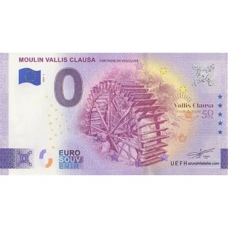Billet souvenir - 84 - Moulin Vallis Clausa - 2024-4 Top Vente