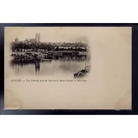Commander Maintenant Carte postale 49 - Angers - Vue generale prise du pont de la Haute-Chaine - Non voyage - ...