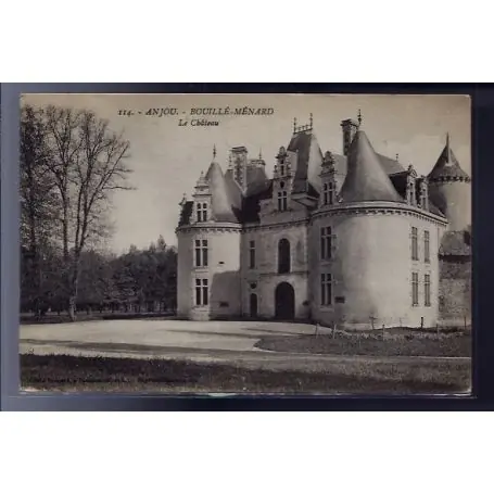 Carte postale 49 - Anjou - Bouille-Menard - Le chateau - Voyage - Dos divise... Populaire