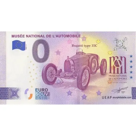 Billet souvenir - 68 - Musée national de l'automobile - Bugatti Type 35C - 2025-4 Exclusif