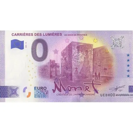 Original Billet souvenir - 13 - Carrières des lumières - Monet - 2025-10