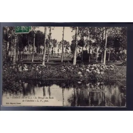 Dernière Chance Carte postale 49 - Corne - Le rivage des bords de l' Authion - Voyage - Dos divise...