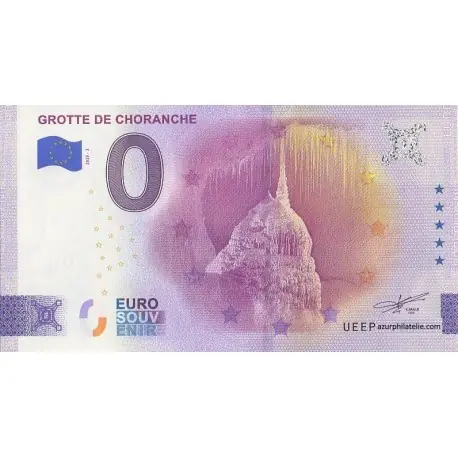 Artisanat Billet souvenir - 38 - Grotte de Choranche - 2025-2