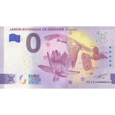 Billet souvenir - 971 - Jardin botanique de Deshaies - 2025-3 Nouveauté