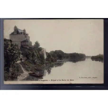 Top Vente Carte postale 49 - Environs d' Angers - Erigne et la roche de Murs - Voyage - Dos divise...