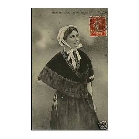 Carte postale 49 - Etude de Coiffe - La vraie Choletaise Original