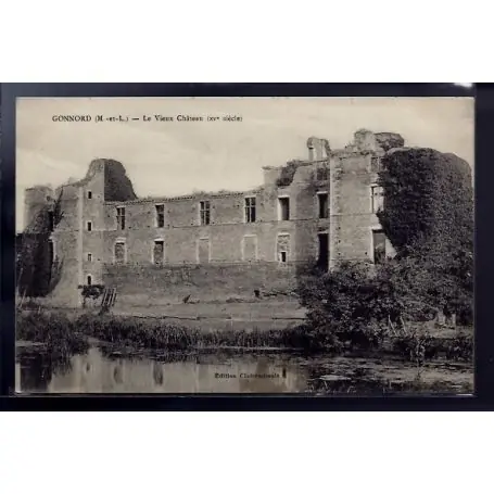 Nouveauté Carte postale 49 - Gonnord - Le vieux chateau XVe siecle - Voyage - Dos divise...