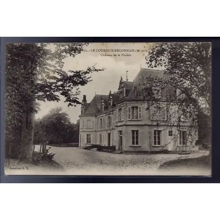 Carte postale 49 - Le Louroux-Beconnais - Chateau de la Violais - Voyage - Dos divise... Vente Directe
