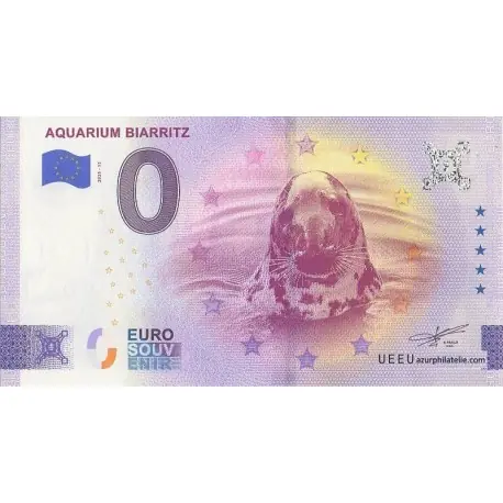 Nouvelle Collection Billet souvenir - 64 - Aquarium Biarritz - Le phoque - 2025-13