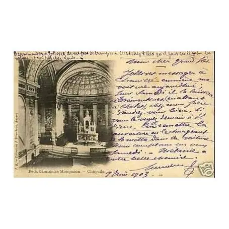 Carte postale 49 - Petit seminaire Mongazon - Chapelle Jusqu’à Épuisement Des Stocks