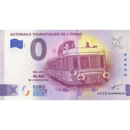 Produit De Marque Billet souvenir - 89 - Autorails touristiques de l'Yonne - 2025-1