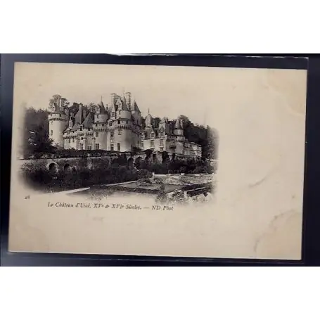Expédié Aujourd’hui Carte postale 49 - Rigny-Usse - La chateau d' Usse XV, XVIeme siecles - Non voyage - Dos ...