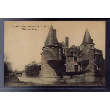 Offre Spéciale Carte postale 49 - Saint-Hilaire-du-Bois - Chateau du Coudray - Voyage - Dos divise...