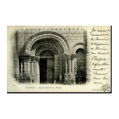 Haute Qualité Carte postale 49 - Saumur - Eglise Saint-Pierre - Portail