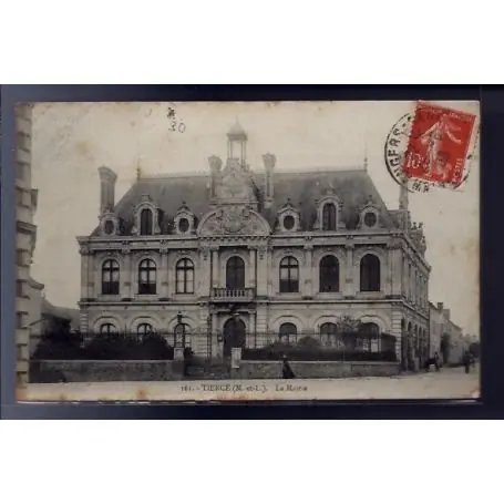 Carte postale 49 - Tierce - La Mairie - Voyage - Dos divise... Meilleur Choix