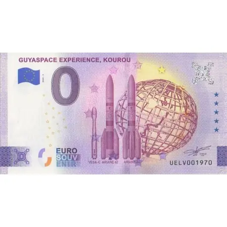 Livraison Mondiale Billet souvenir - 973 - Guyaspace Experience - Kourou - 2024-3 - No 1970
