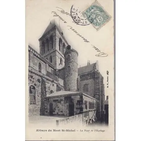 Nouvel Arrivage Carte postale 50 - Abbaye du Mt St Michel - Tour de l'Horloge