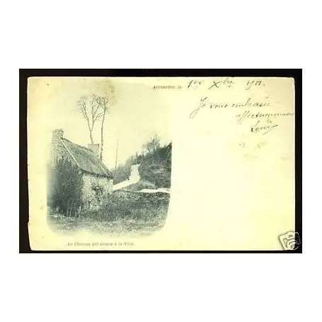 Carte postale 50 - Avranches - Le chemin qui monte a la ville Pas Cher