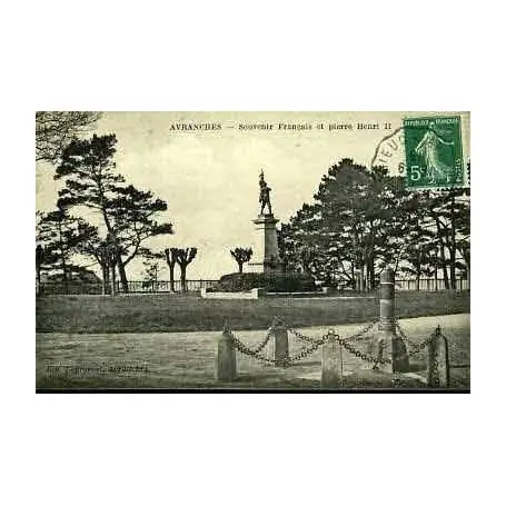 Prix Cassé Carte postale 50 - AVRANCHES - SOUVENIR FRANCAIS ET PIERRE HENRI II