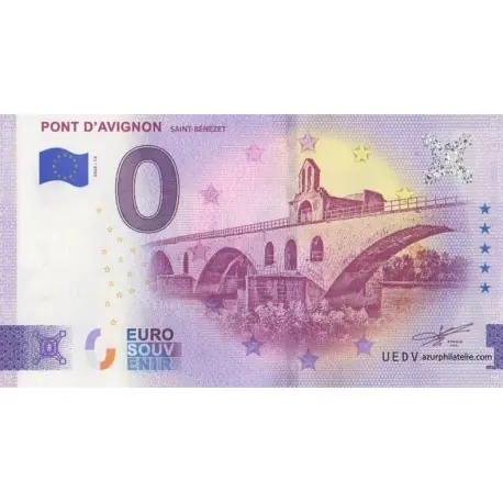 Billet souvenir - 84 - Pont d'Avignon - 2025-12 Promotion