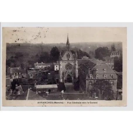 Promotion Saisonnière Carte postale 50 - Avranches - Vue generale vers le Carmel - Voyage - Dos divise