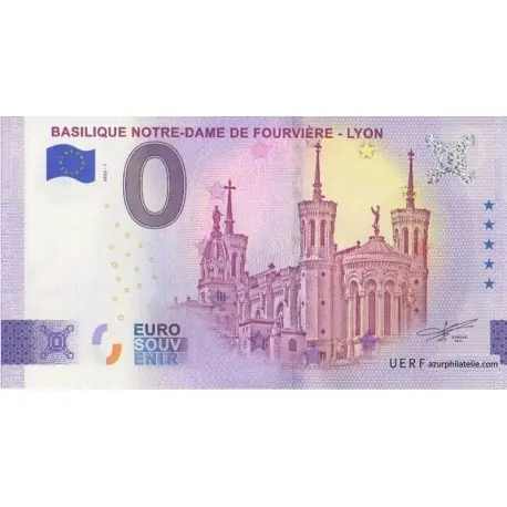 Billet souvenir - 69 - Basilique Notre-Dame de Fourvière - Lyon - 2025-1 Offre Exclusive