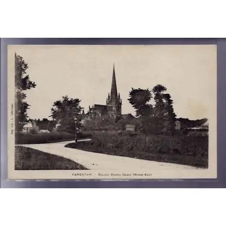 Carte postale 50 - Carentan - Eglise Notre-Dame Nord-Est - Non voyage - Dos non divise Certifié