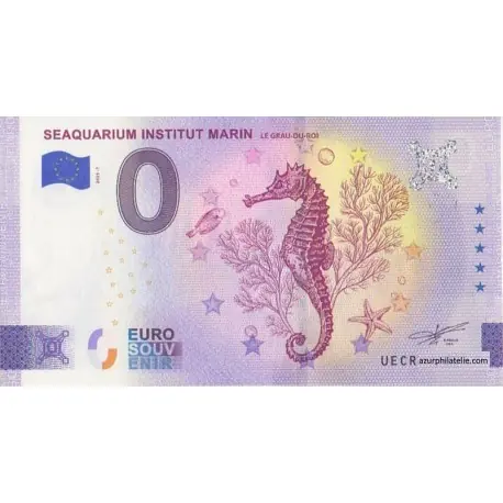 Billet souvenir - 30 - Seaquarium Institut Marin - l'hippocampe - 2025-7 Produit De Marque