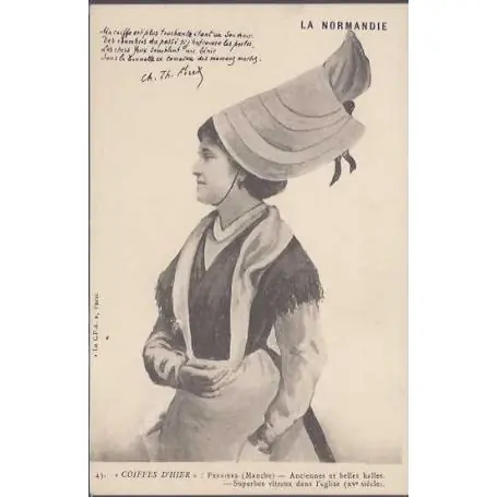 Carte postale 50 - Coiffes d'hier - Perriers Commande En Gros