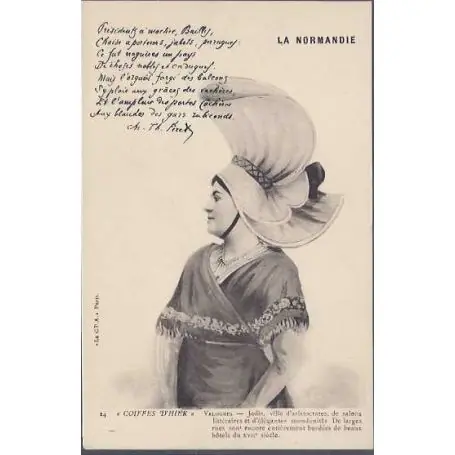 Carte postale 50 - Coiffes d'hier - Valognes Édition Limitée