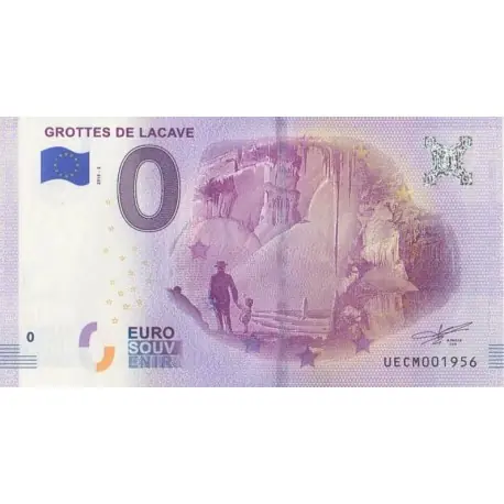 Billet souvenir - 46 - Grottes de Lacave - 2018-2 - No 1956 Offre Spéciale