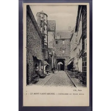 Carte postale 50 - Le Mont-Saint-Michel - l' Hotellerie au soleil Royal - Non voyage - Dos Must-Have