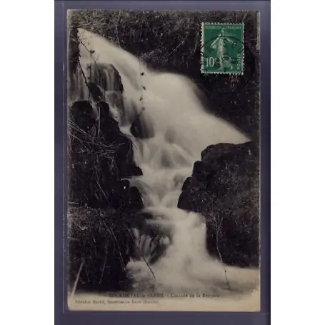 Bon Marché Carte postale 50 - Sourdeval-la-Barre - Cascade de la bruyere - Voyage - Dos divise