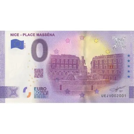 Billet souvenir - 06 - Nice - Place Masséna - 2021-2 Prix Promo