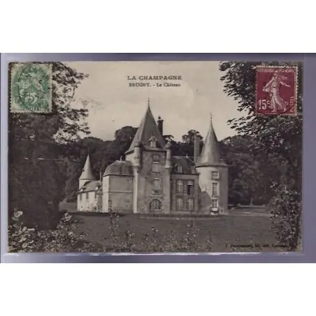 Meilleure Qualité Carte postale 51 - Brugny - le chateau - Voyage - Dos divise