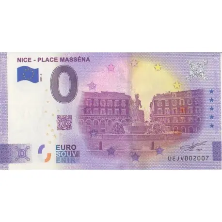Commande En Gros Billet souvenir - 06 - Nice - Place Masséna - 2021-2