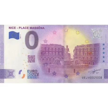 Billet souvenir - 06 - Nice - Place Masséna - 2021-2 Authentique