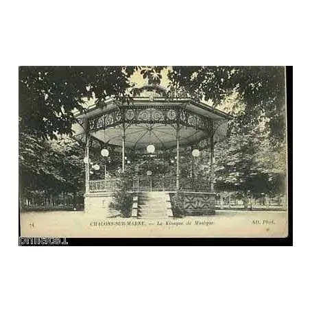 Promotion Saisonnière Carte postale 51 - Chalons sur marne - Le kiosque de musique