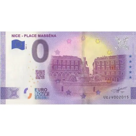 Billet souvenir - 06 - Nice - Place Masséna - 2021-2 Quantité Limitée